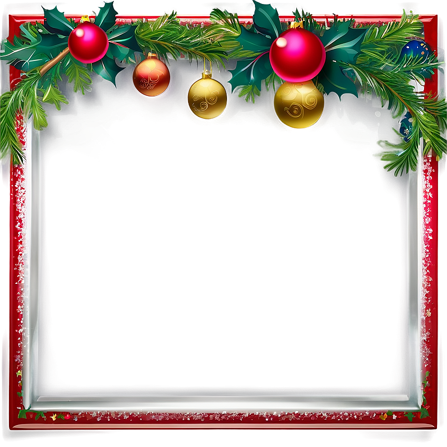 Christmas Greeting Frame Png Dys