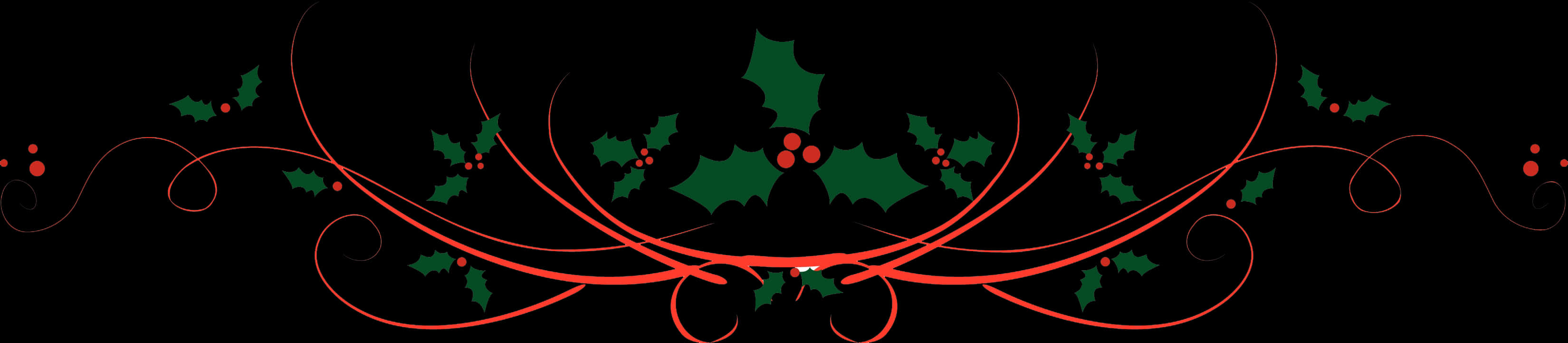 Christmas Holly Divider