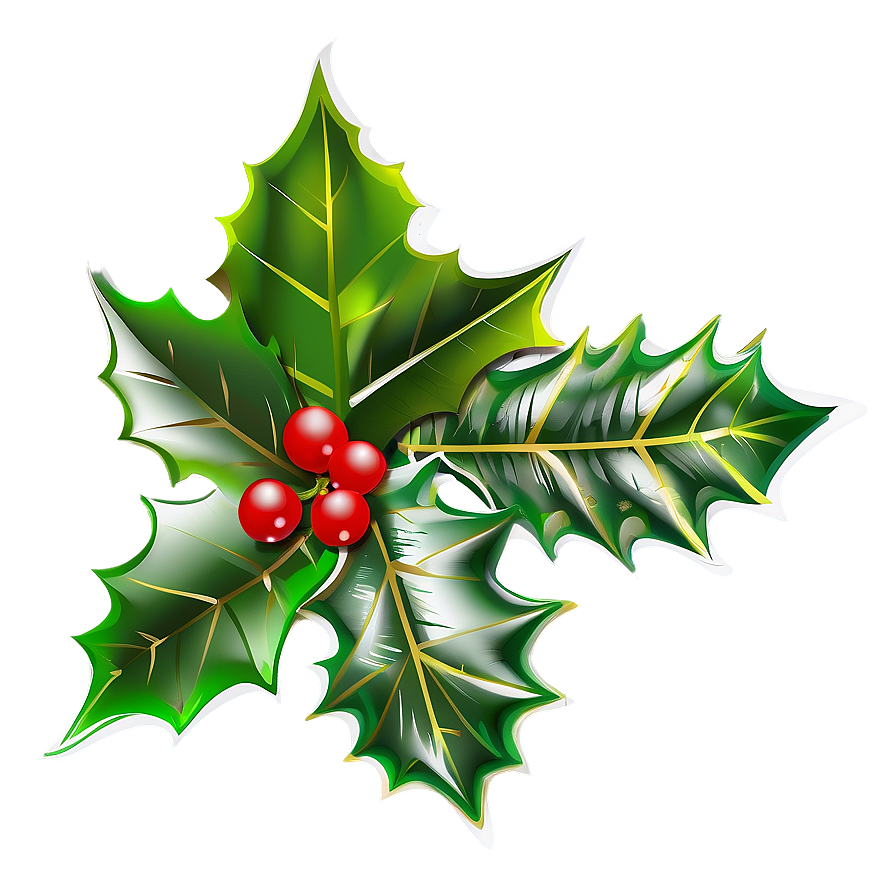 Christmas Holly Silhouette Png Nwp48