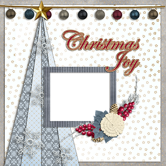 Christmas Joy Scrapbook Template