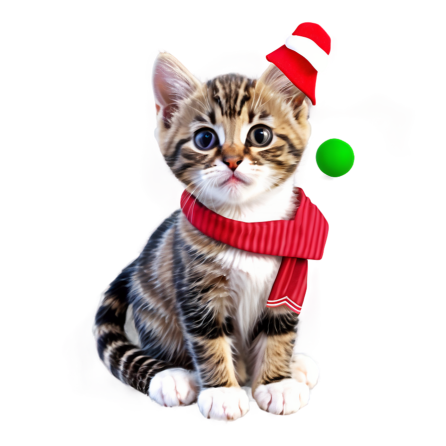 Christmas Kitten Png Yje44