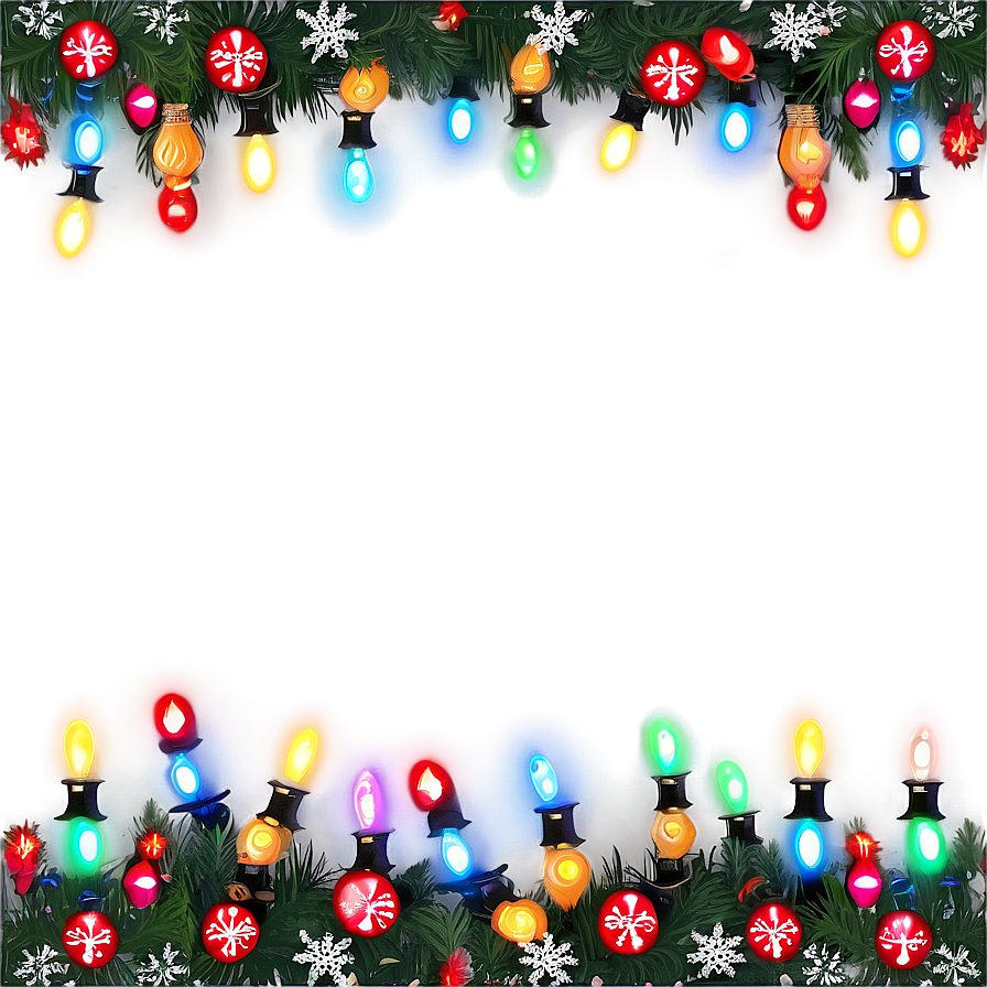 Christmas Lights Border Png 05032024