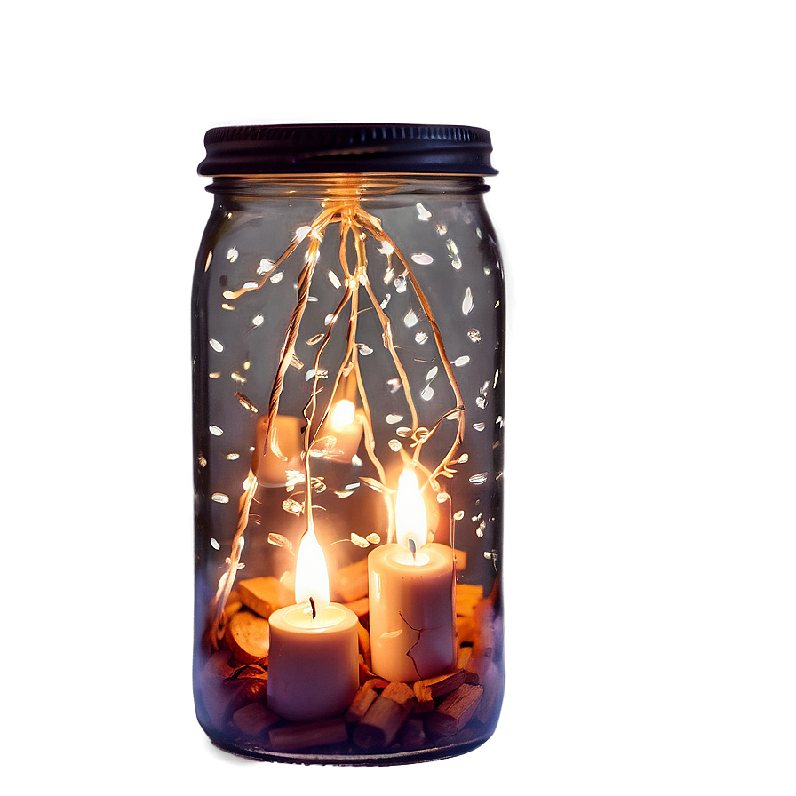 Christmas Lights In Jar Png 87