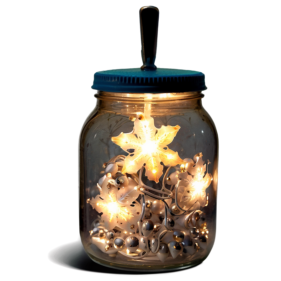 Christmas Lights In Jar Png Rlc75