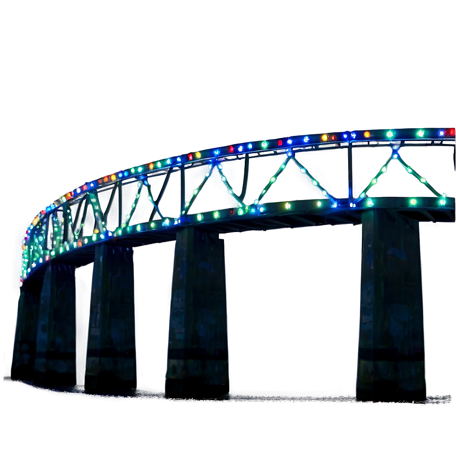 Christmas Lights On Bridge Png 11