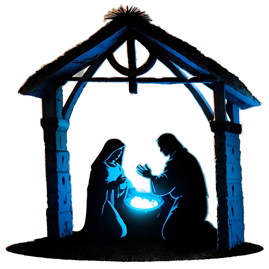 Christmas Nativity Silhouette Png Hyk87