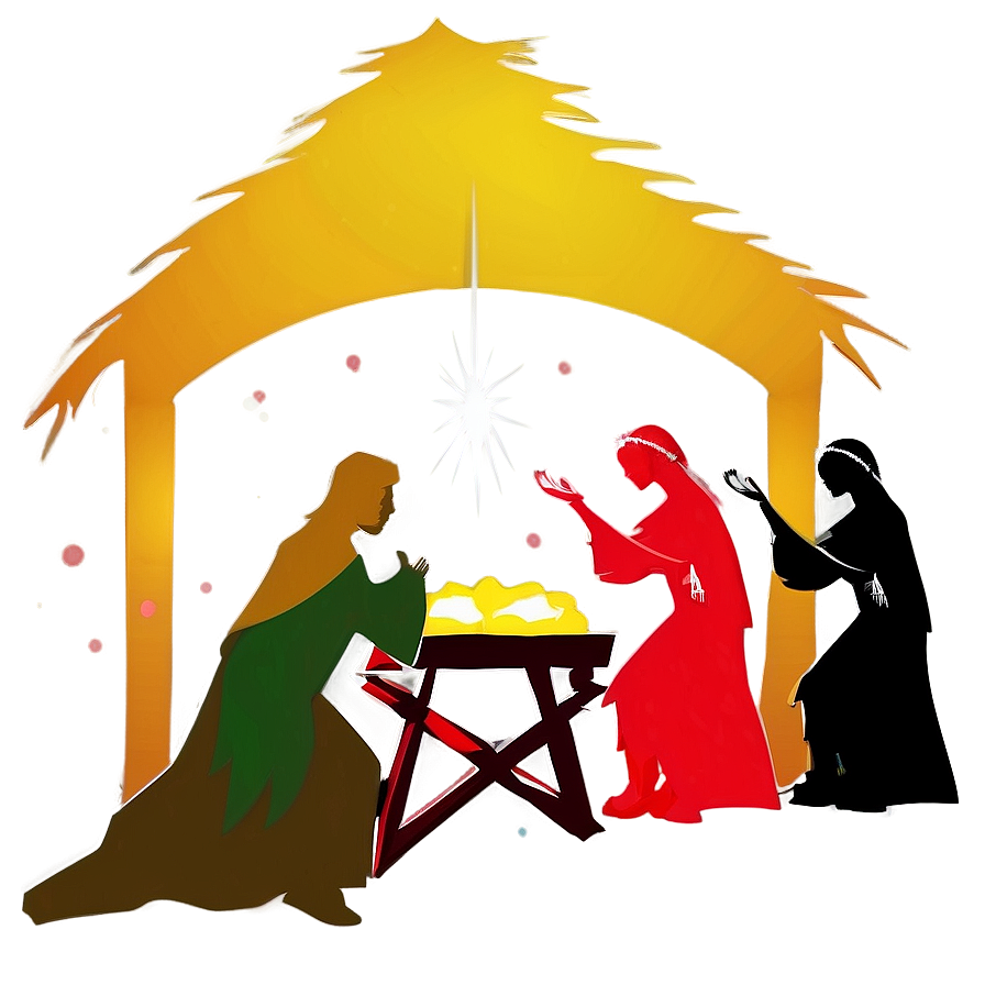 Christmas Nativity Silhouette Png Xwc