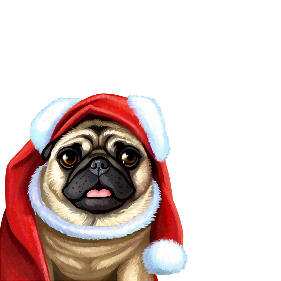 Christmas Pug Png Qdd82