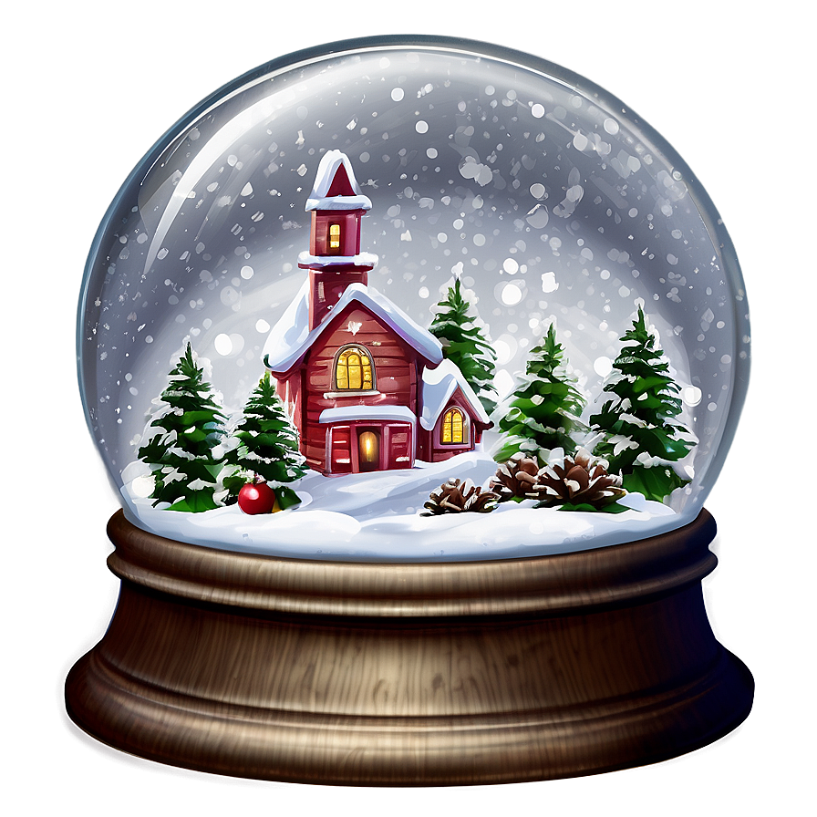 Christmas Snow Globe Wonderland Png 89