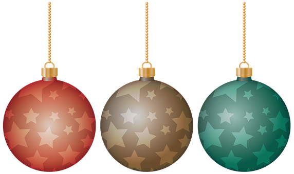 Christmas Star Ornaments Vector