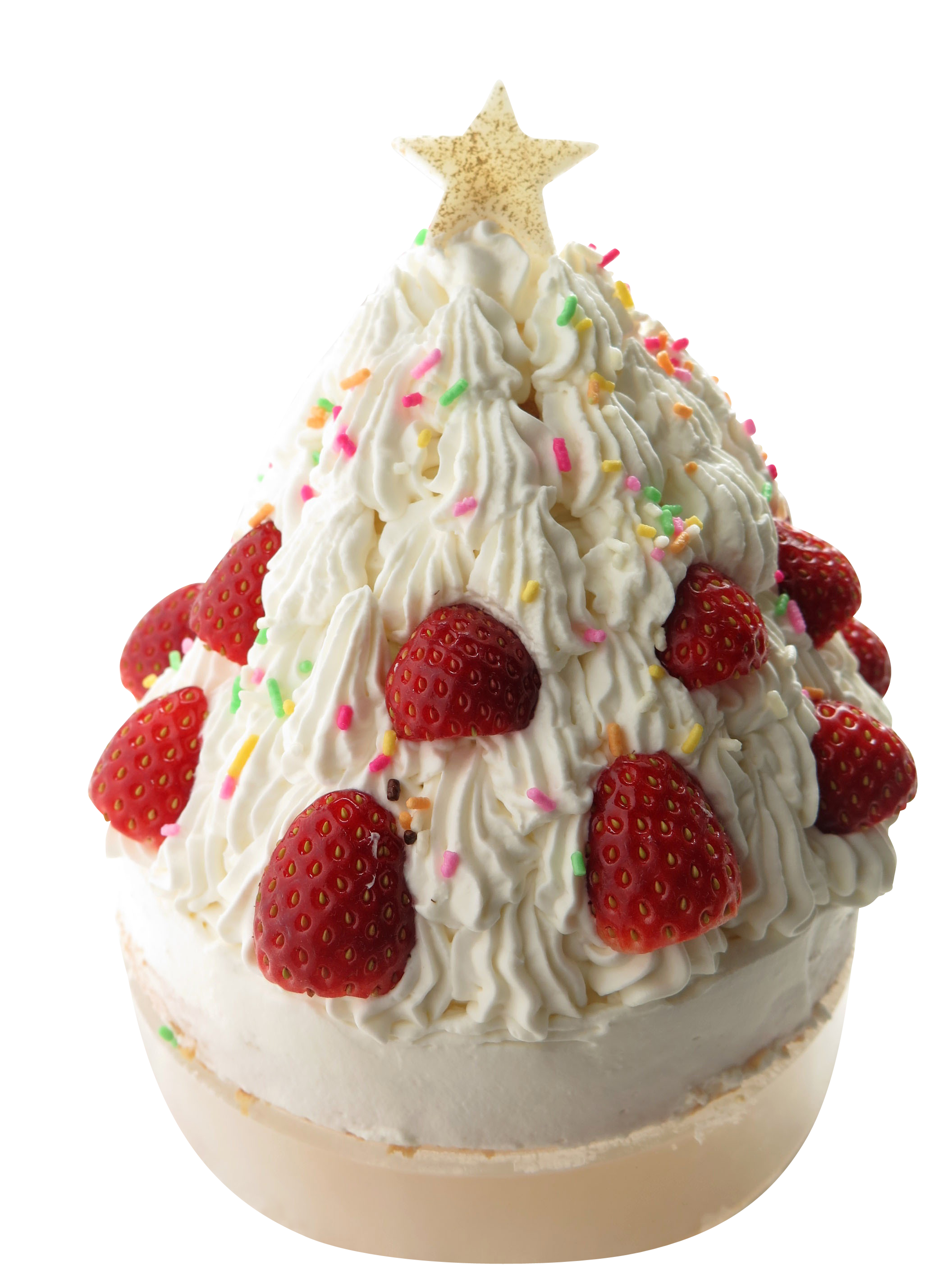 Christmas Tree Cake Strawberry Decoration