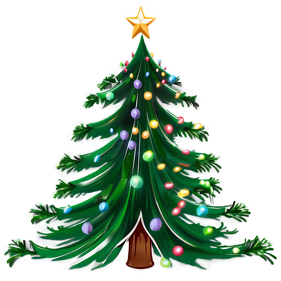 Christmas Tree Lights Png Naf