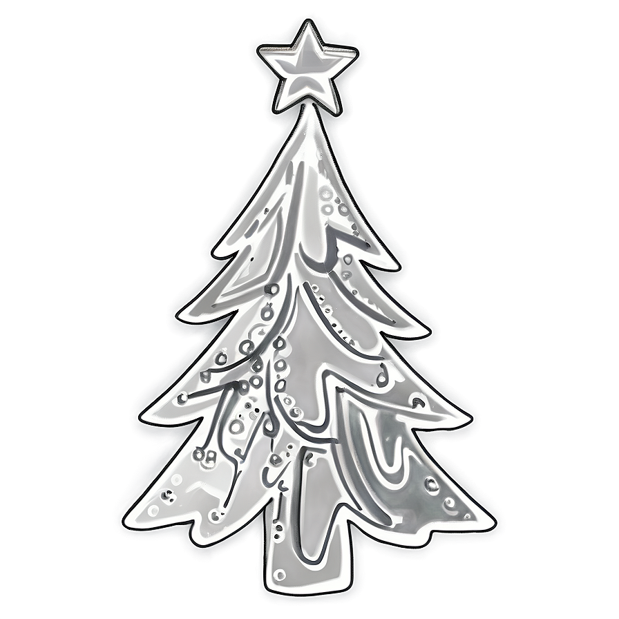 Christmas Tree Outline For Crafts Png 06132024