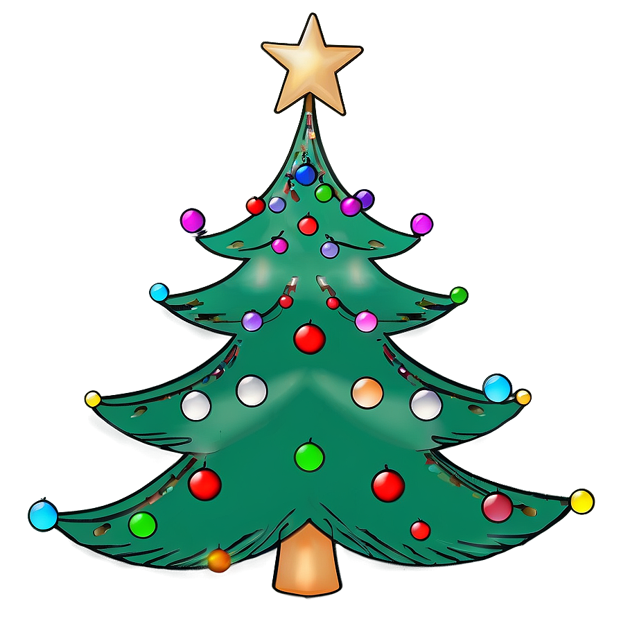 Christmas Tree Outline For Crafts Png Xea77