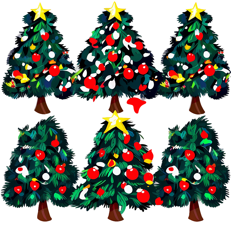 Christmas Tree Pattern Png 29