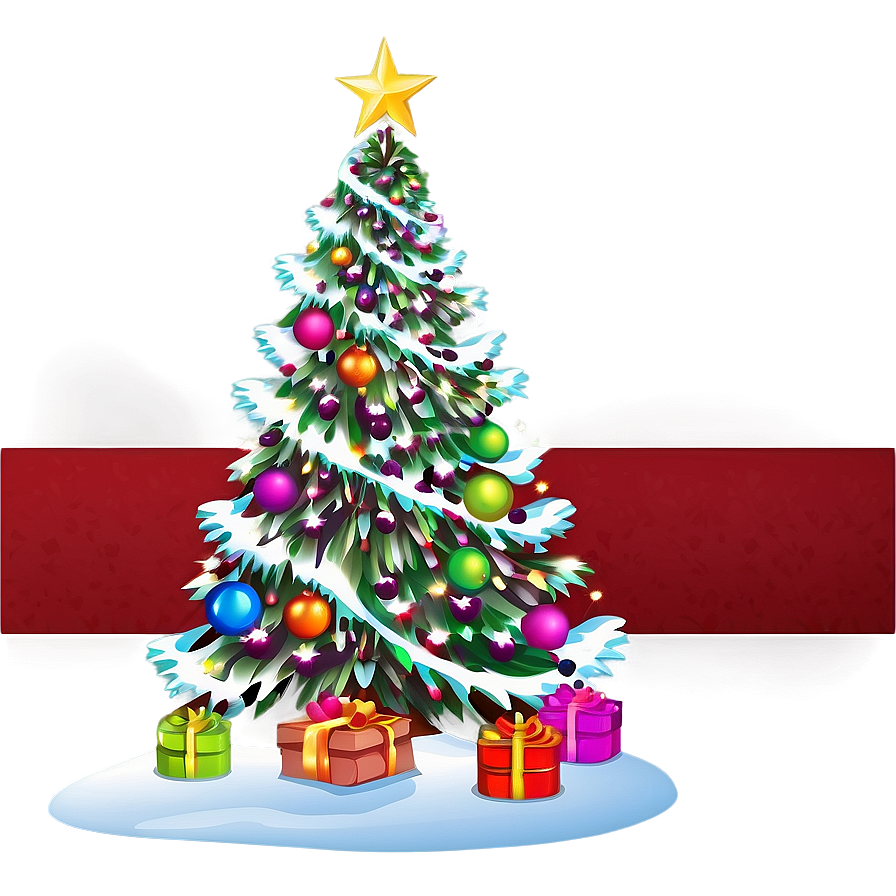 Christmas Tree Scene Png 04292024