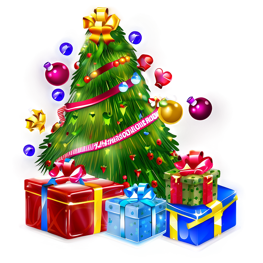 Christmas Tree With Gifts Png Lum30