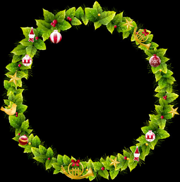 Christmas Wreath Decoration Frame