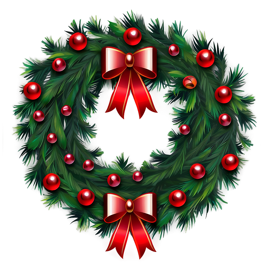 Christmas Wreath Png 05232024