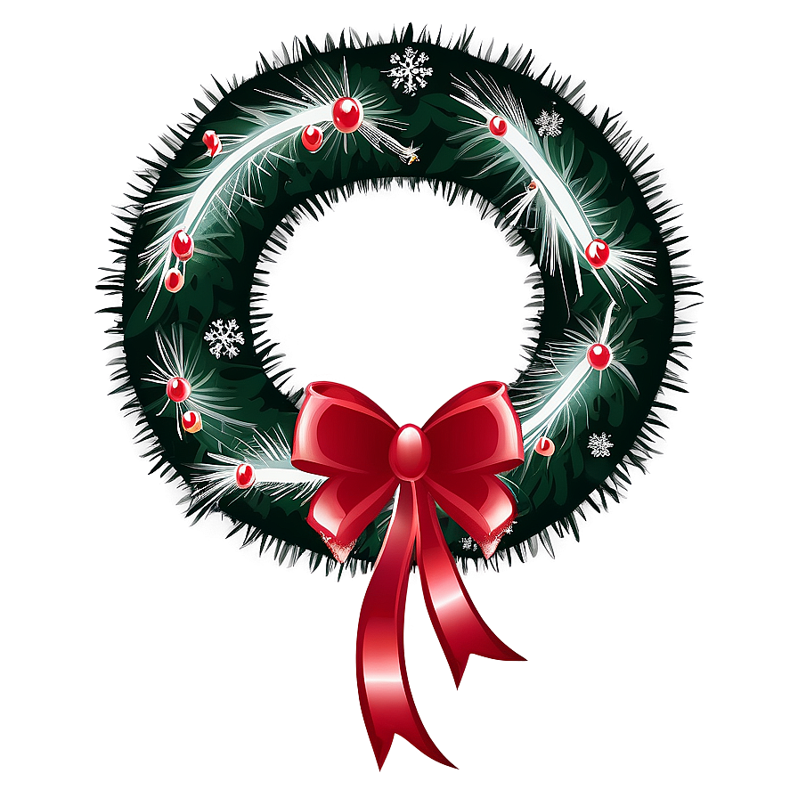 Christmas Wreath Silhouette Png Aeg36