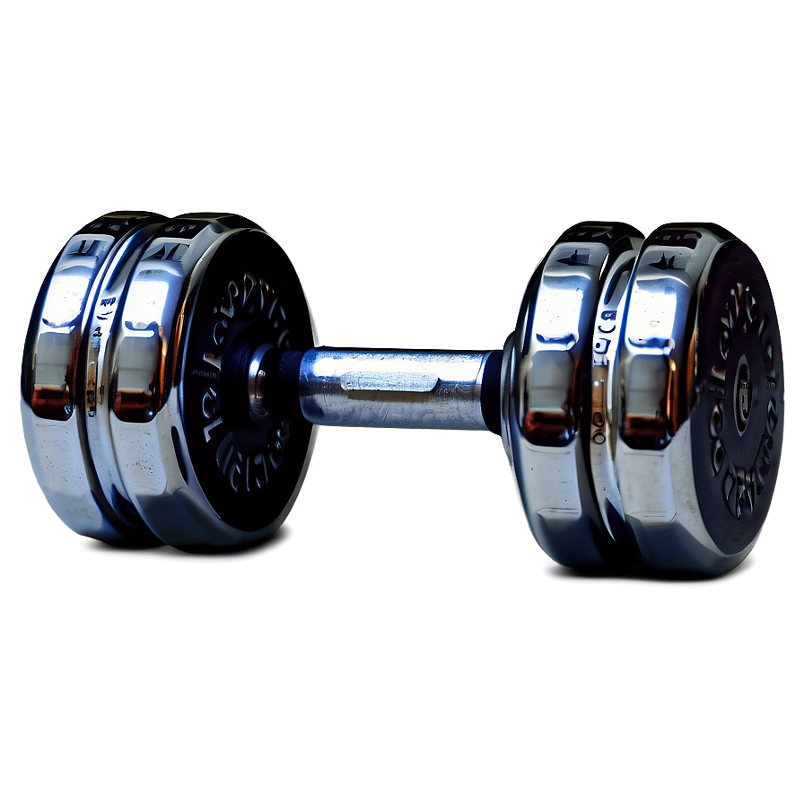 Chrome Finish Dumbbells Png Rcq