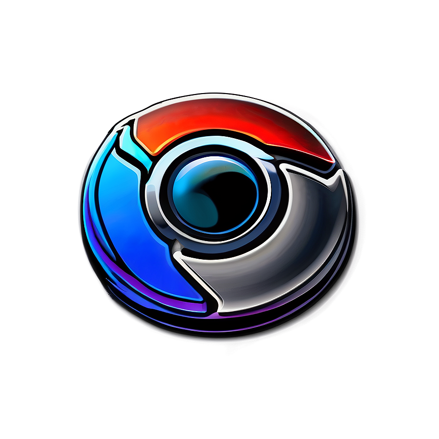 Chrome Logo For Graphic Designers Png 06112024