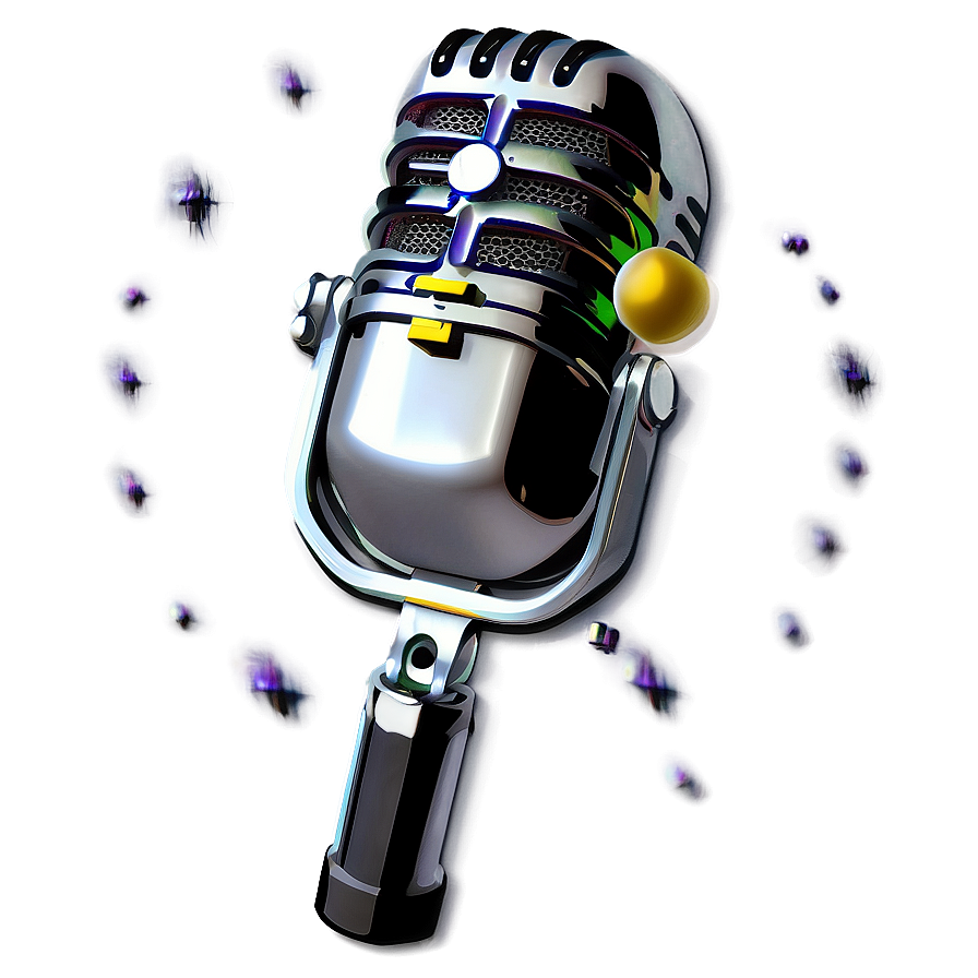 Chrome Radio Microphone Png 06272024