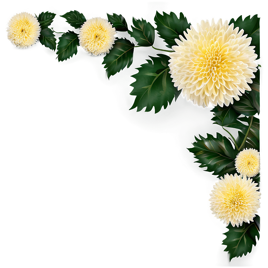 Chrysanthemum Festive Garland Png 45