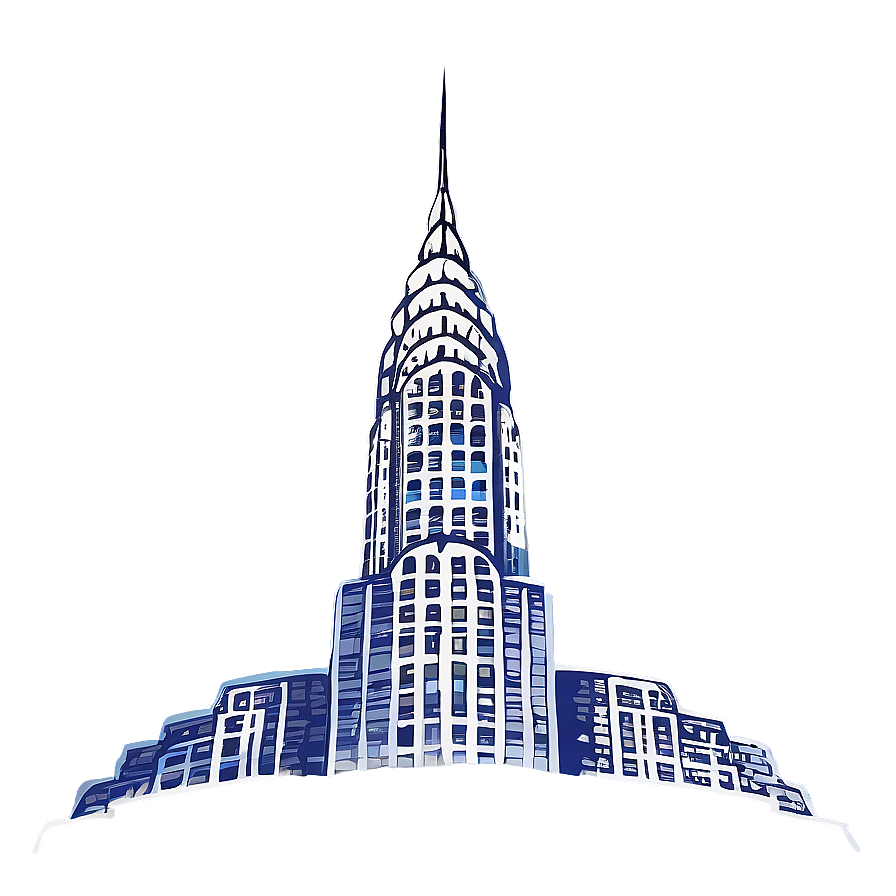 Chrysler Building Abstract Representation Png Paw18