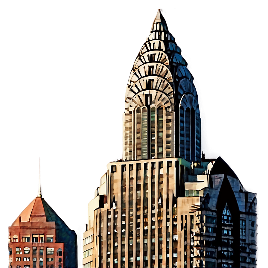 Chrysler Building At Sunset Png Fjf50