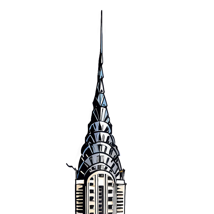 Chrysler Building Cloudy Sky Png Hto29