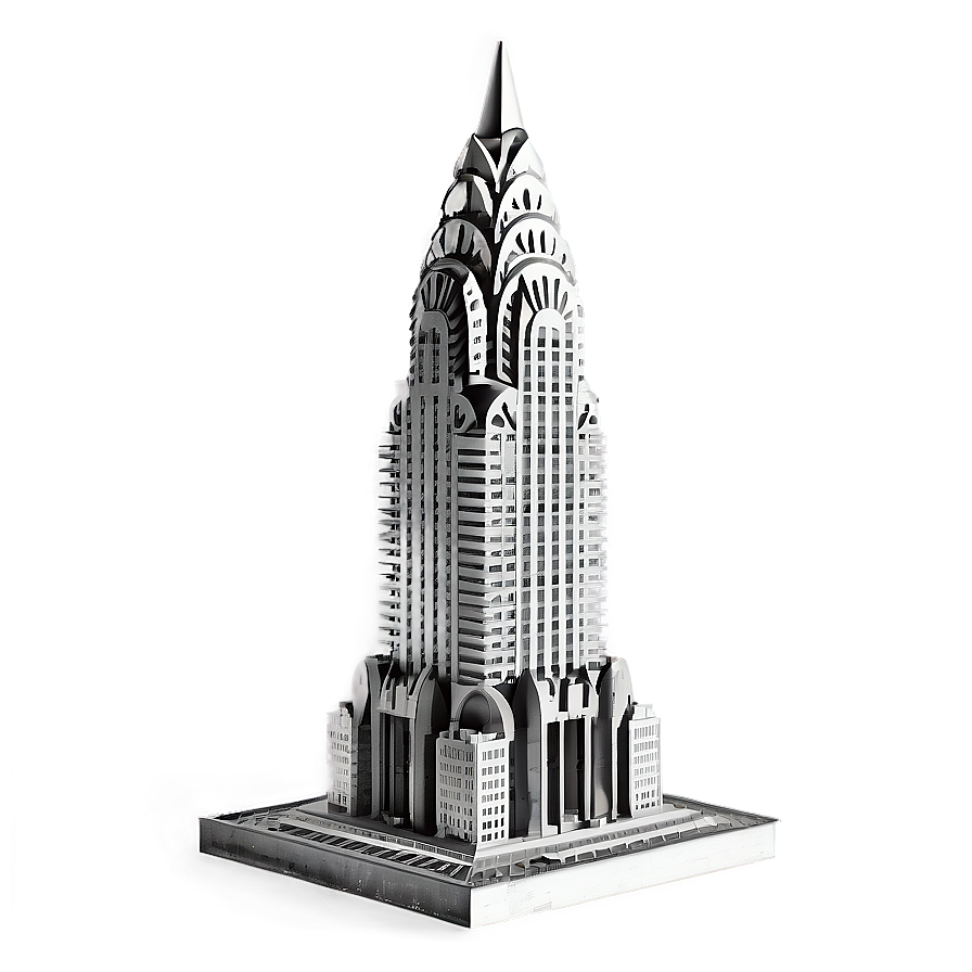 Chrysler Building Construction Era Png Jxg