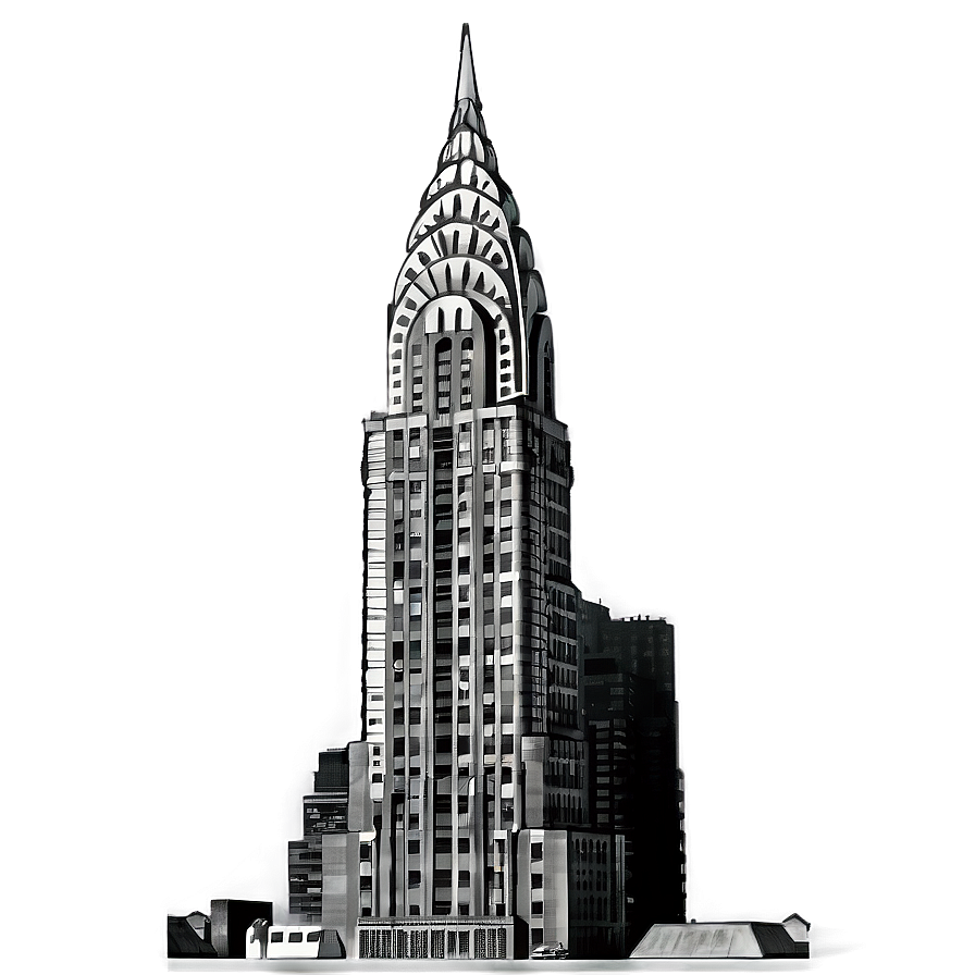 Chrysler Building Historical Image Png Bxm43