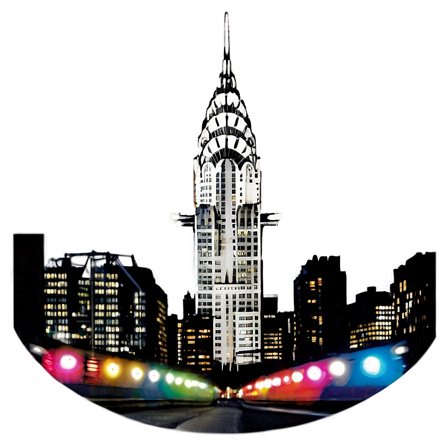 Chrysler Building Light Display Png Dyg