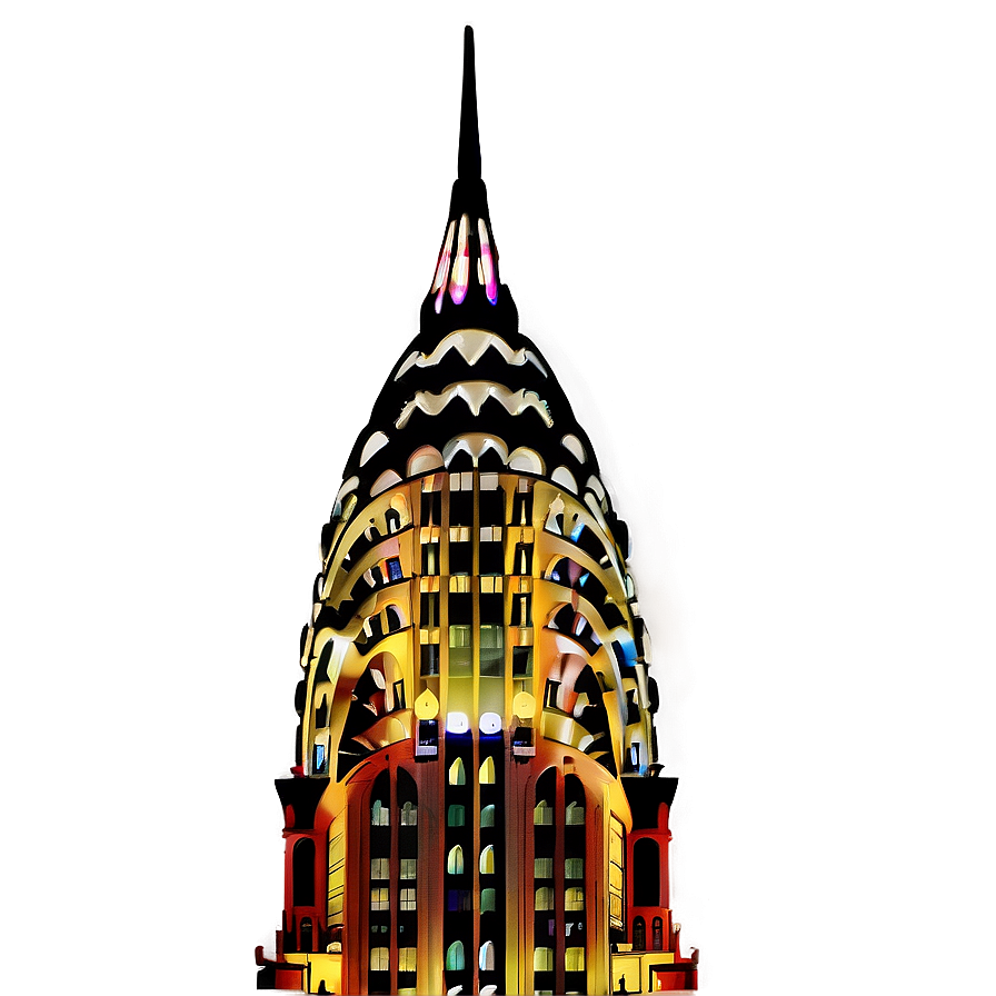 Chrysler Building Lit Up Png Usy