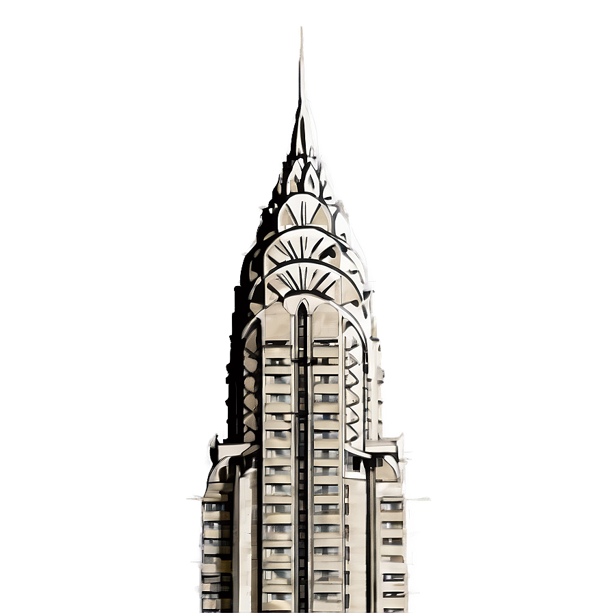 Chrysler Building Skyline Silhouette Png 06252024