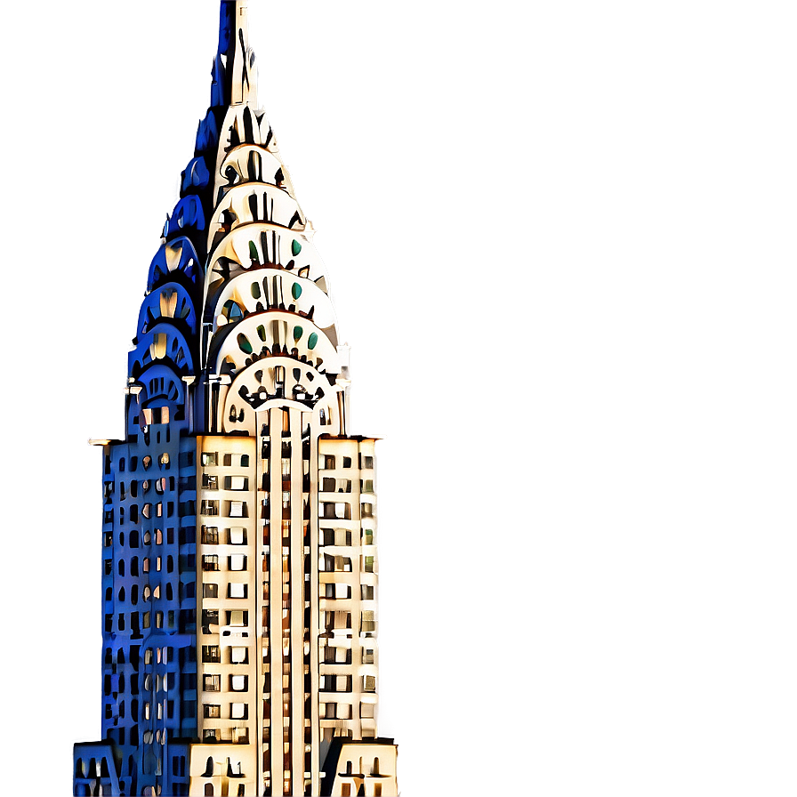 Chrysler Building Sunlit Glow Png 06252024