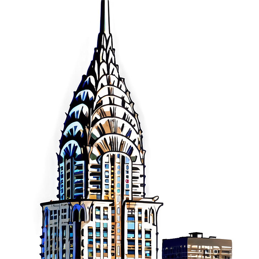 Chrysler Building Sunlit Glow Png Pgr