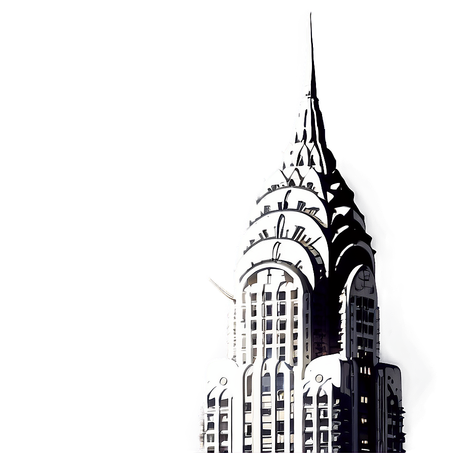 Chrysler Building Sunlit Glow Png Tqk45