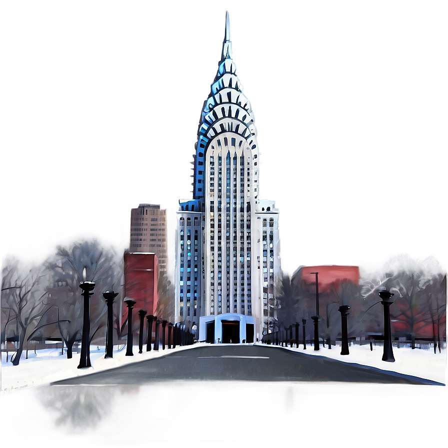 Chrysler Building Winter Scene Png 66