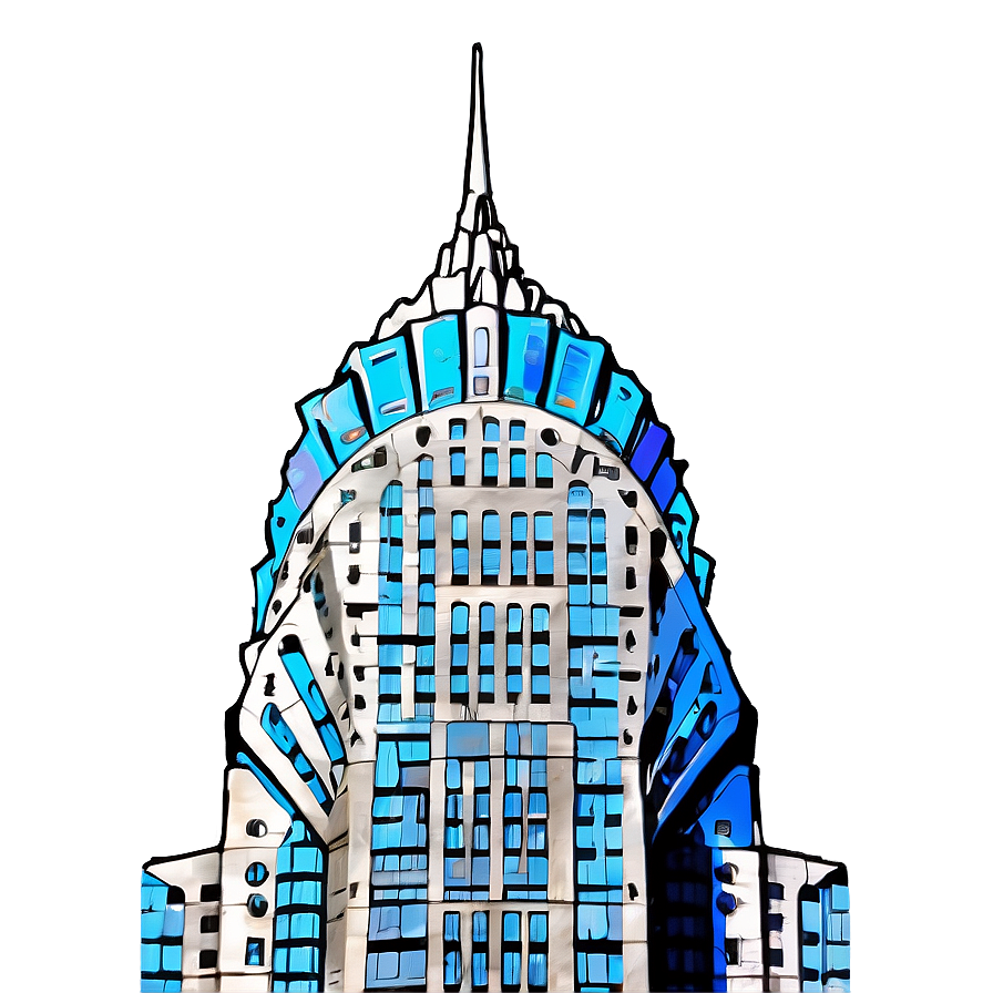 Chrysler Building With Blue Sky Png 06252024