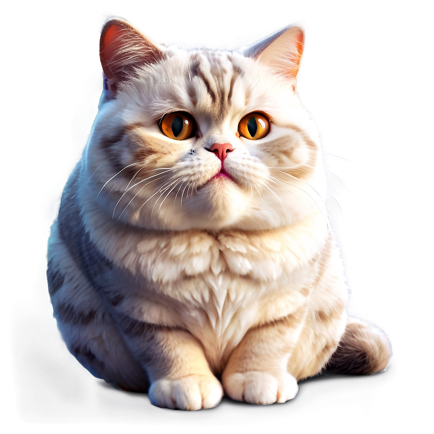 Chubby Cat Cartoon Png A