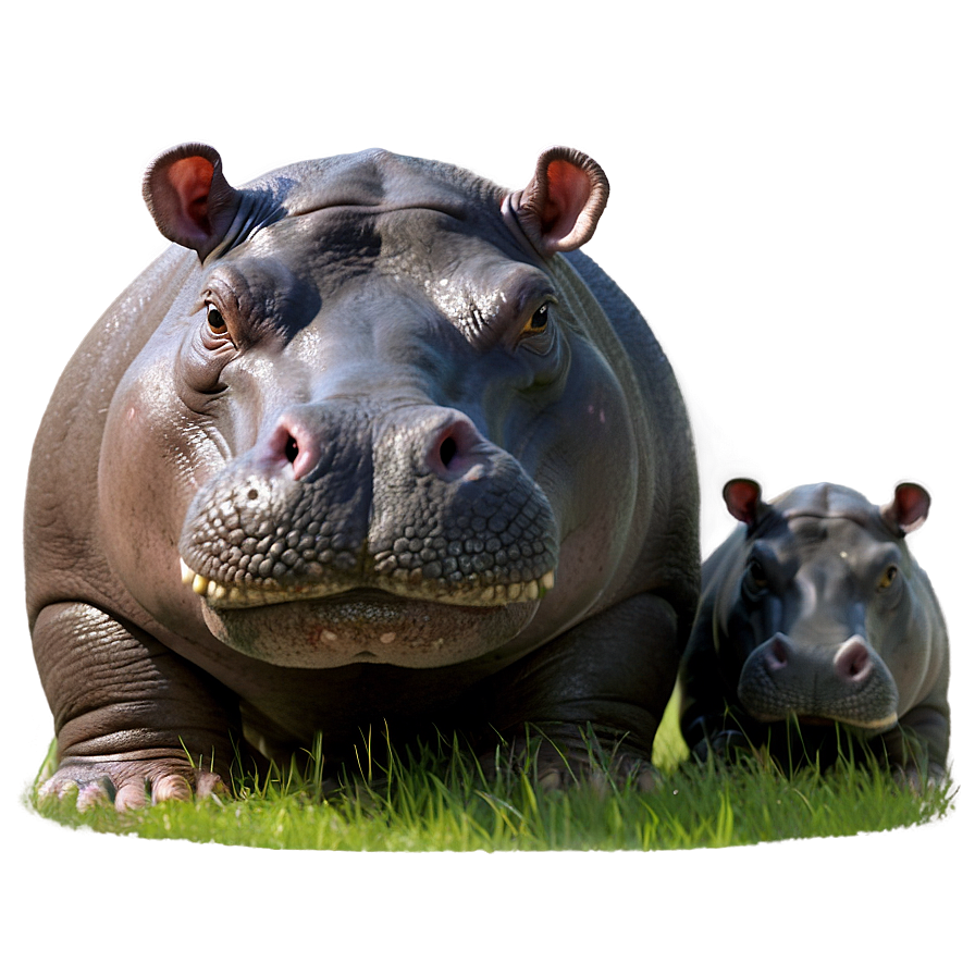 Chubby Hippo Png 9