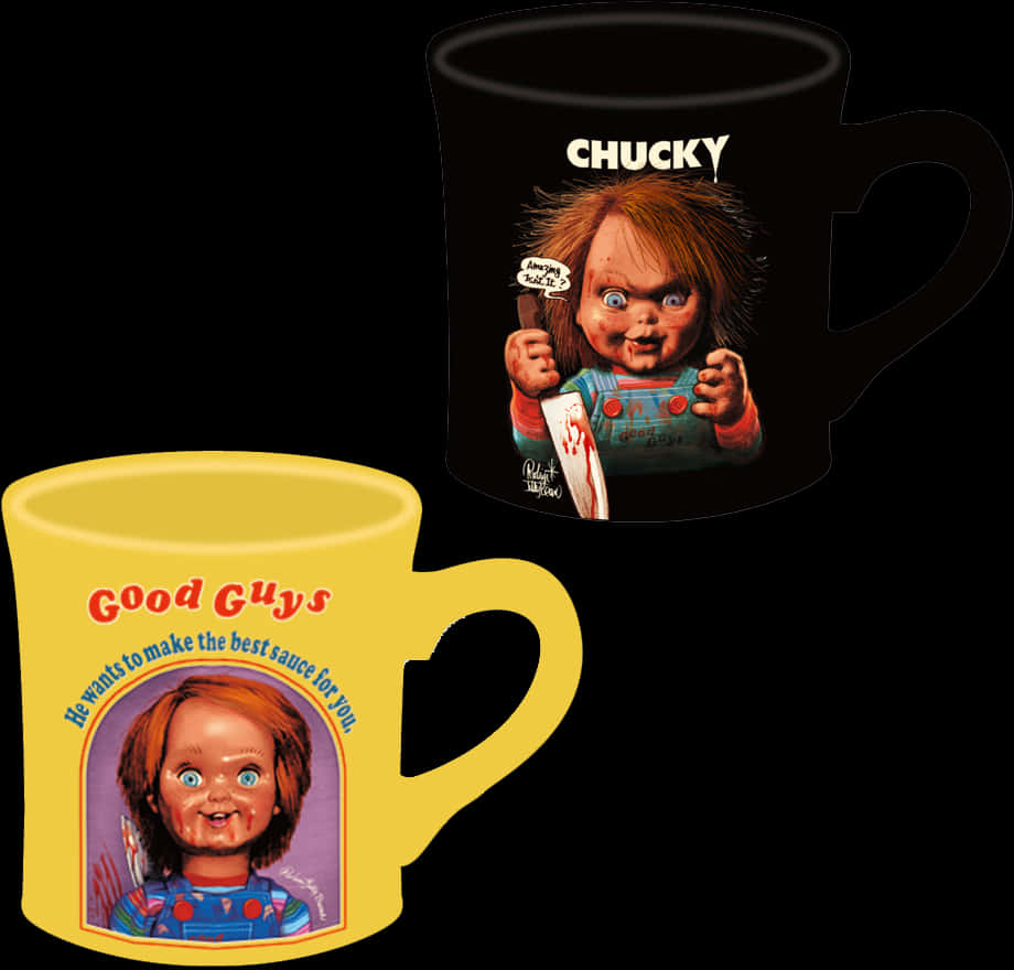 Chucky Themed Mugs