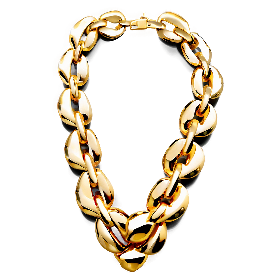 Chunky Gold Necklace Png Xvd