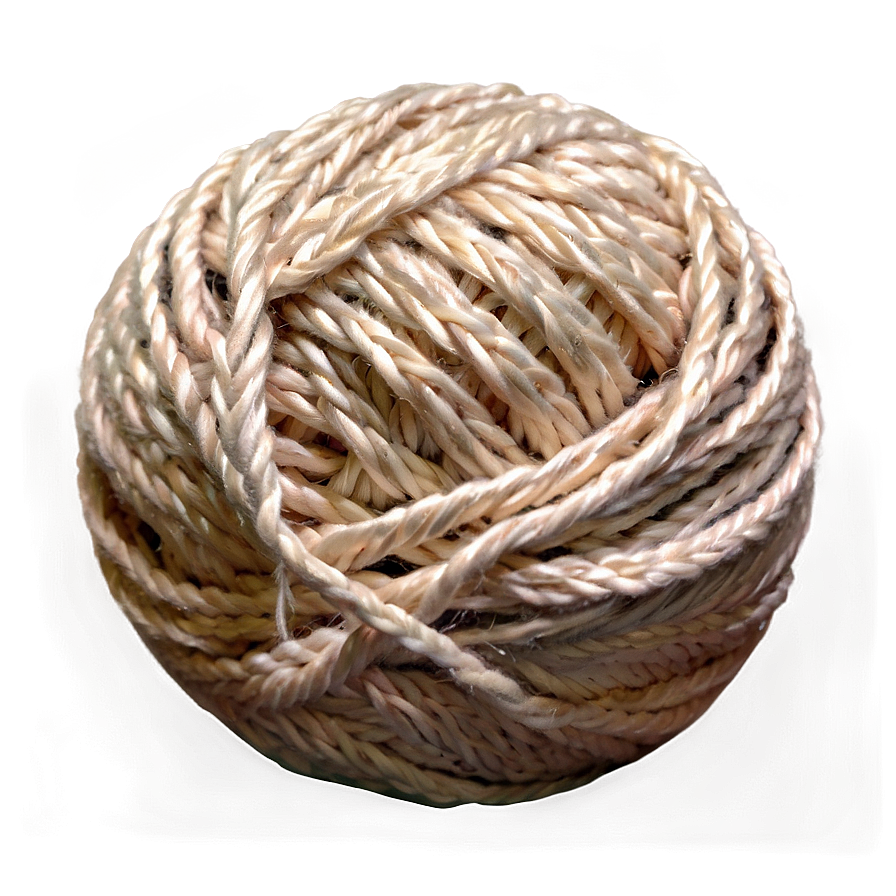 Chunky Knit Yarn Ball Png 06212024