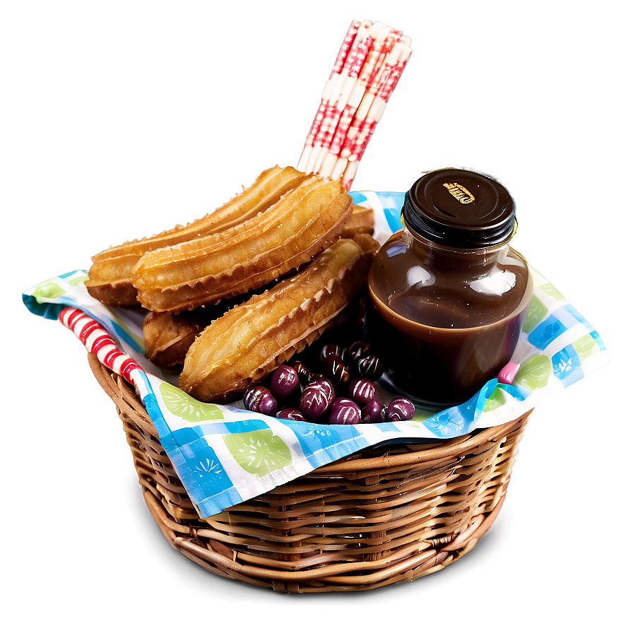 Churros Picnic Basket Png 06212024