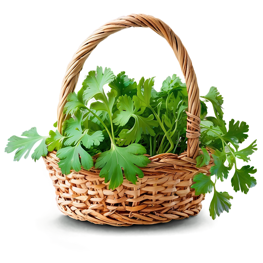 Cilantro In Basket Png 06212024