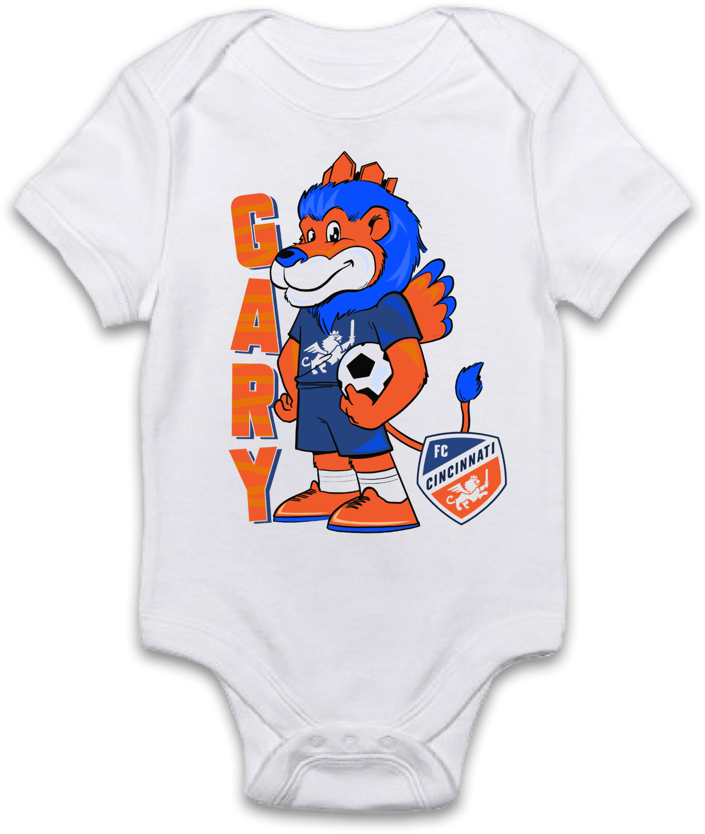 Cincinnati Soccer Mascot Baby Onesie