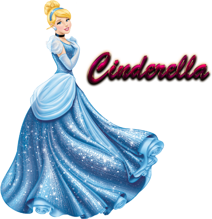 Cinderella Sparkling Blue Gown